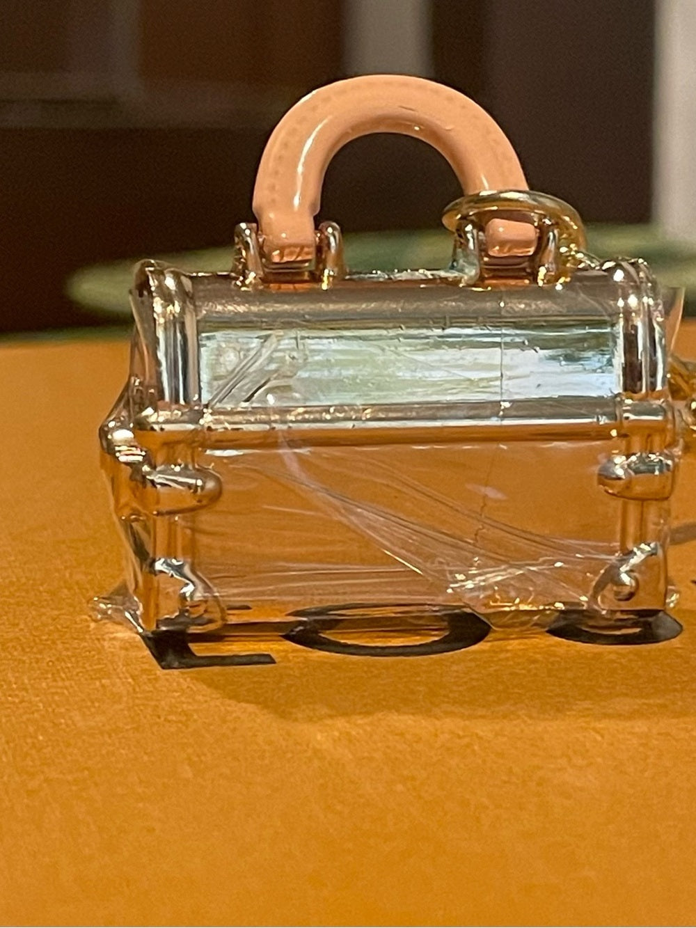 LV Pink & Silver Monogram Mini Bag Charm