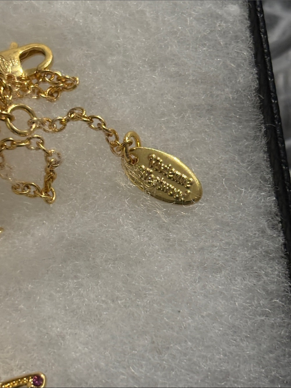 Vivienne Gold Necklace with Hot Pink Heart Pendant and Accent Stones