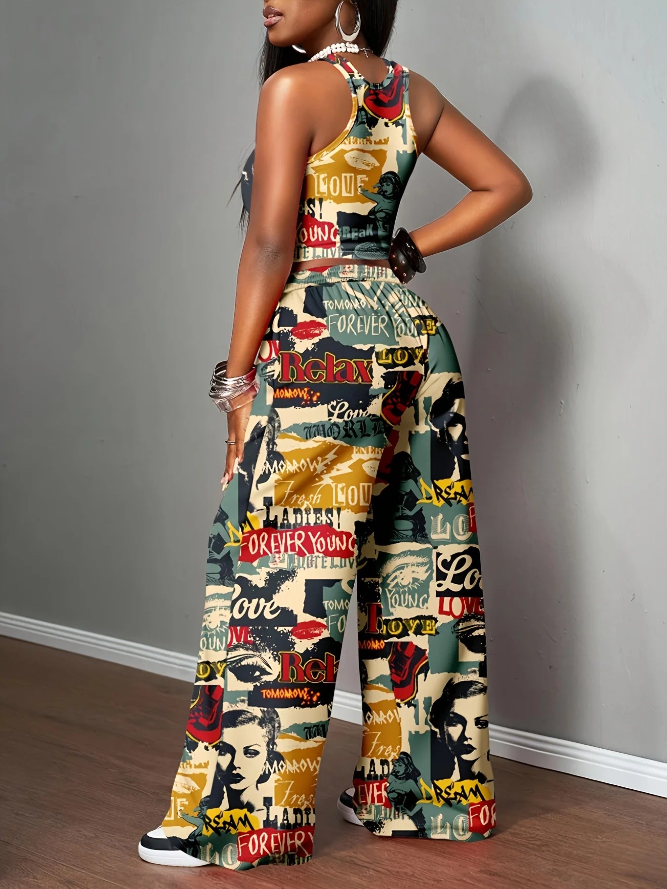 Urban Muse Graphic Two-Piece Set