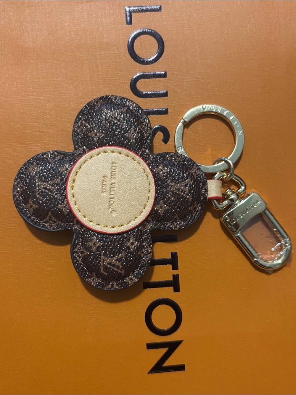 LV Brown Monogram Flower Keychain/Purse Charm