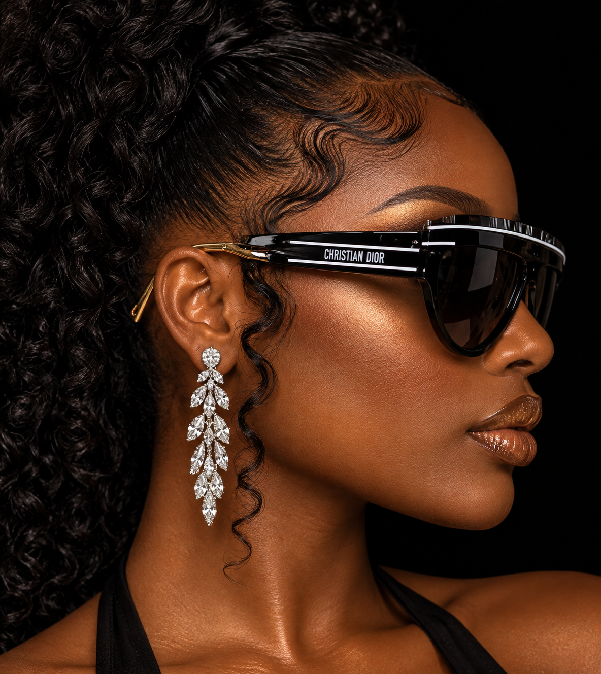 Christian Dior Oversized Visor Sunglasses