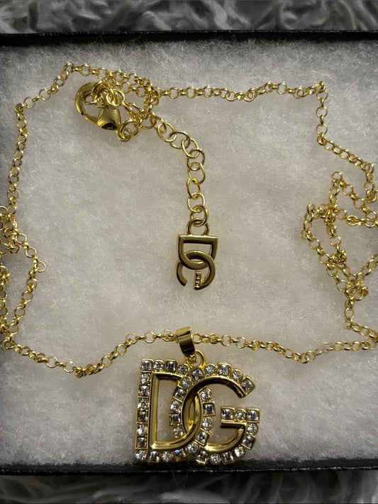 So Gabanna Diamond & Gold Pendant Necklace