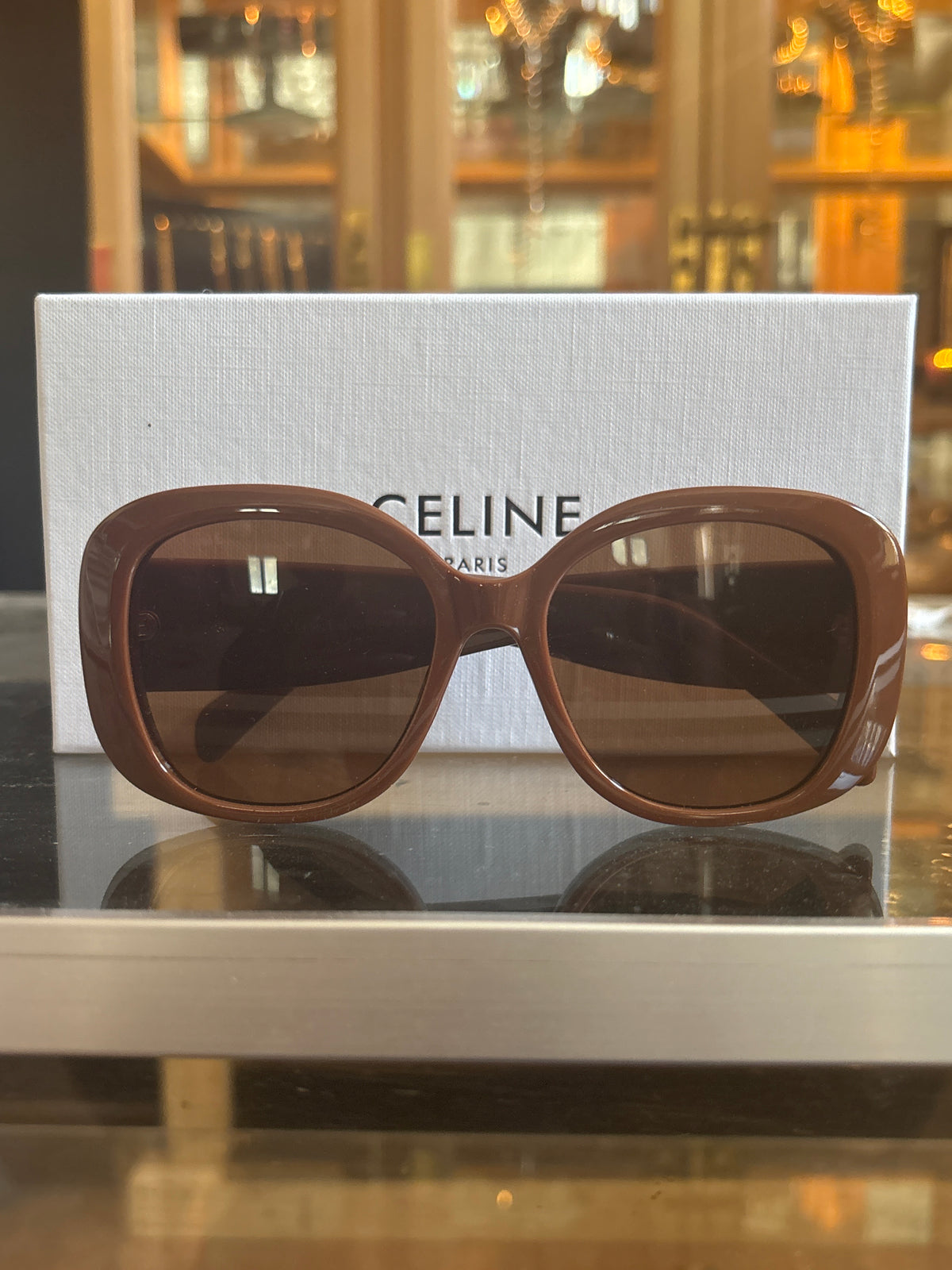 Celine Mocha Muse Oversized Sunglasses