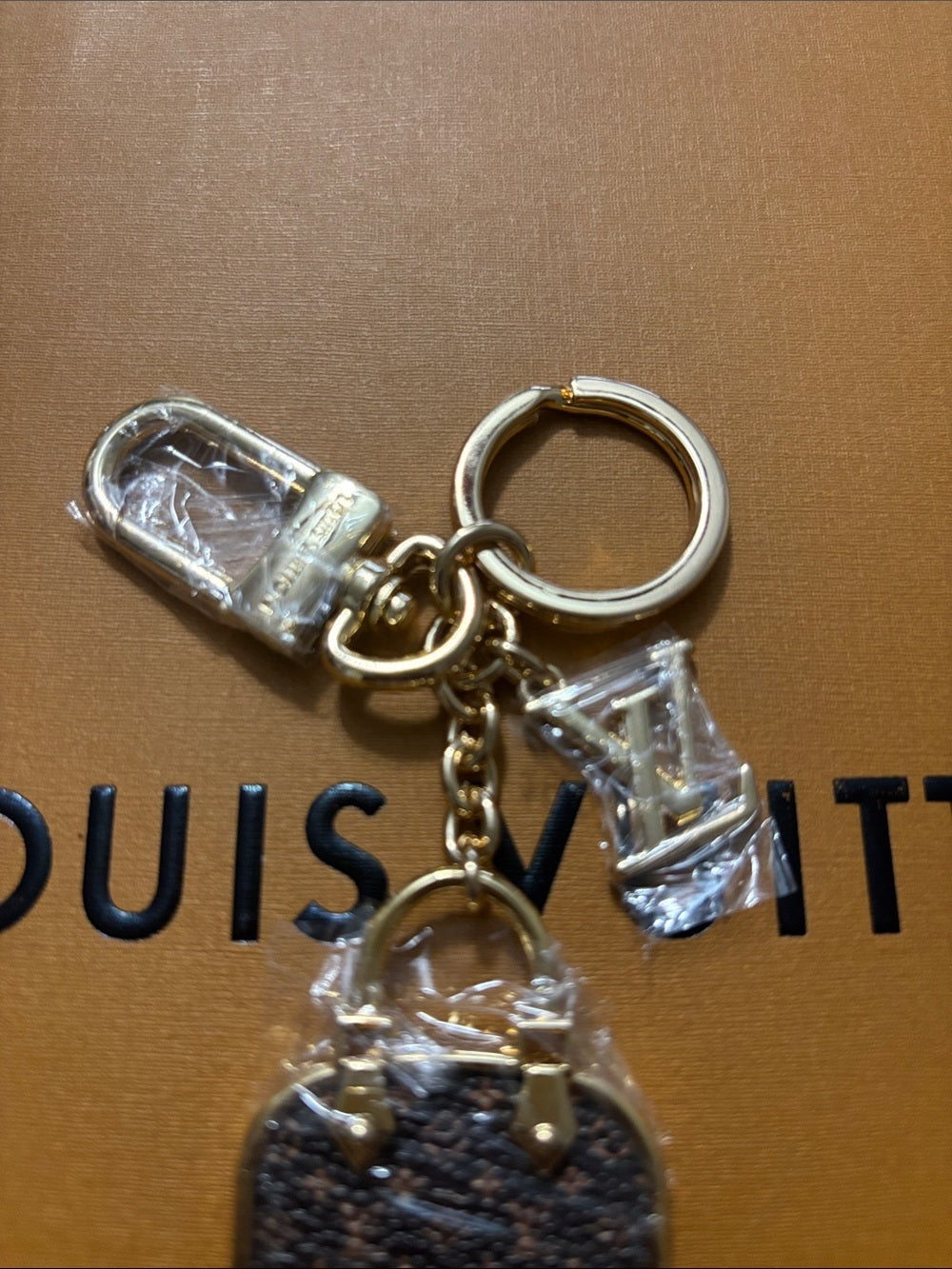 LV Brown Bag Charm Keychain