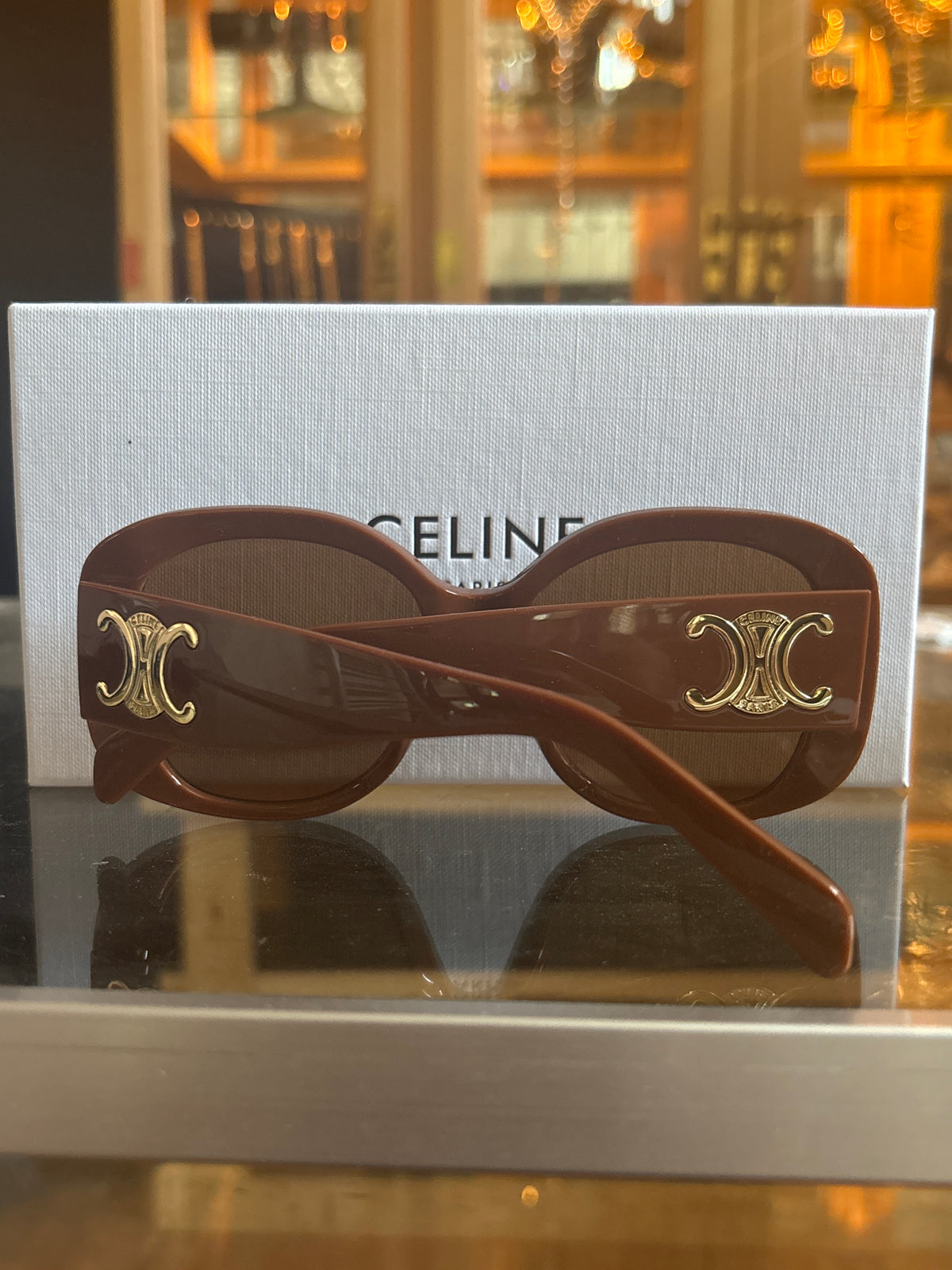 Celine Mocha Muse Oversized Sunglasses