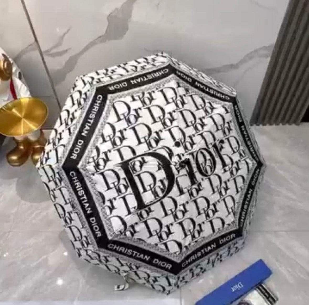 Luxury-Inspired Designer Print Automatic Umbrella