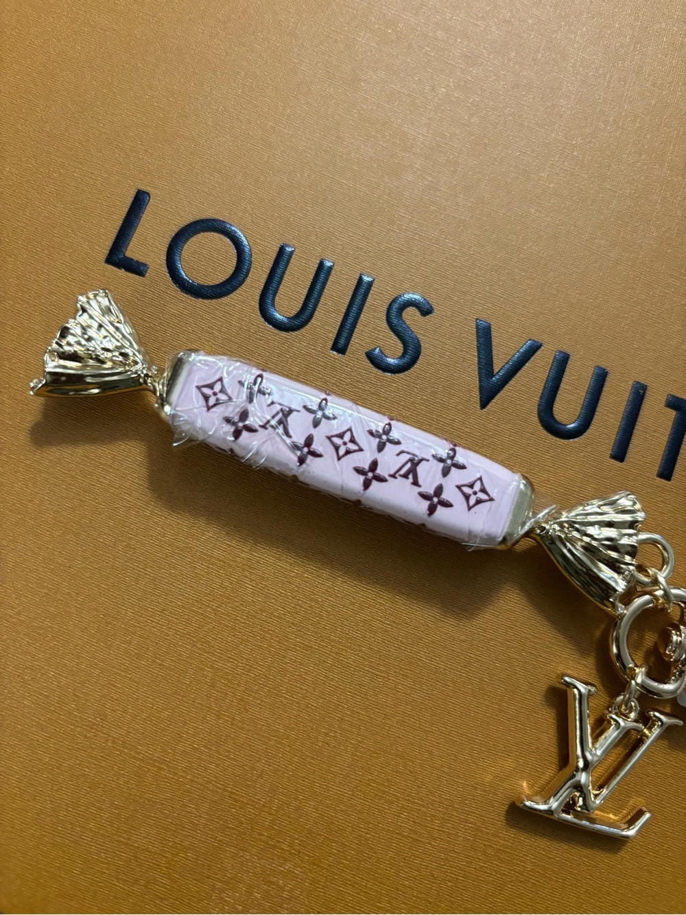 LV Candy Wrapper Charm/Keychain