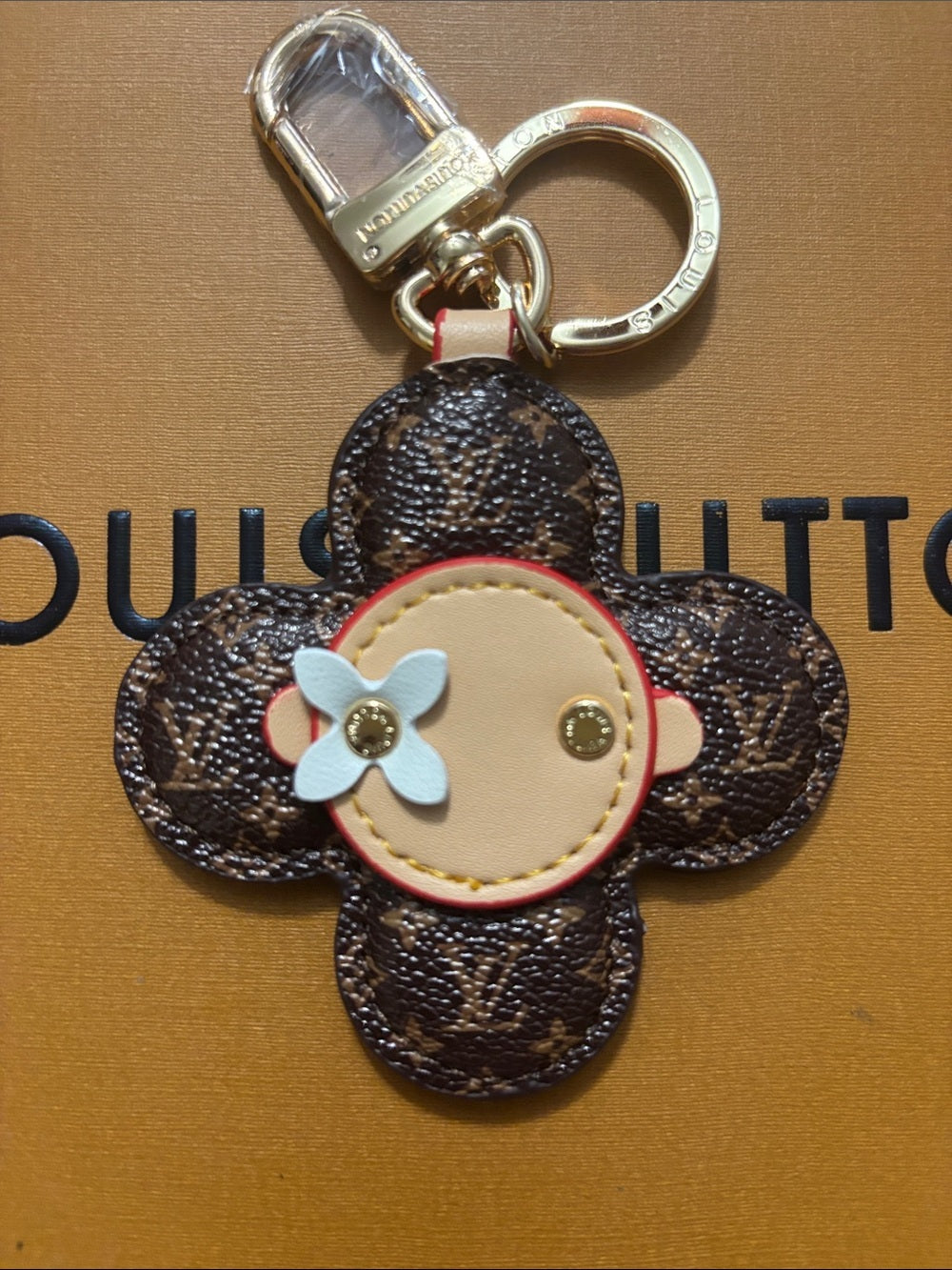 LV Brown Monogram Flower Keychain/Purse Charm