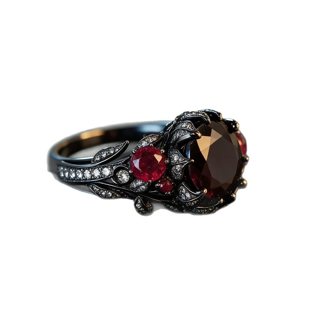 Ruby Night Onyx Ring