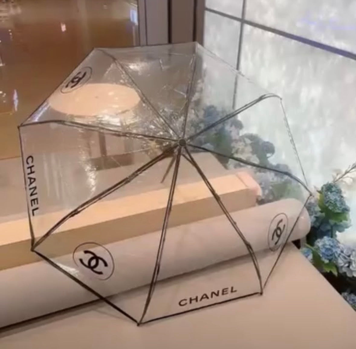 Luxury-Inspired Designer Print Automatic Umbrella