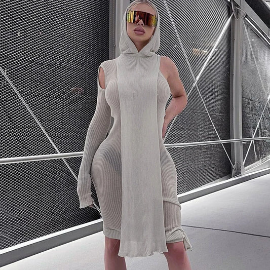 She’s a Rebel Hooded Midi Dress