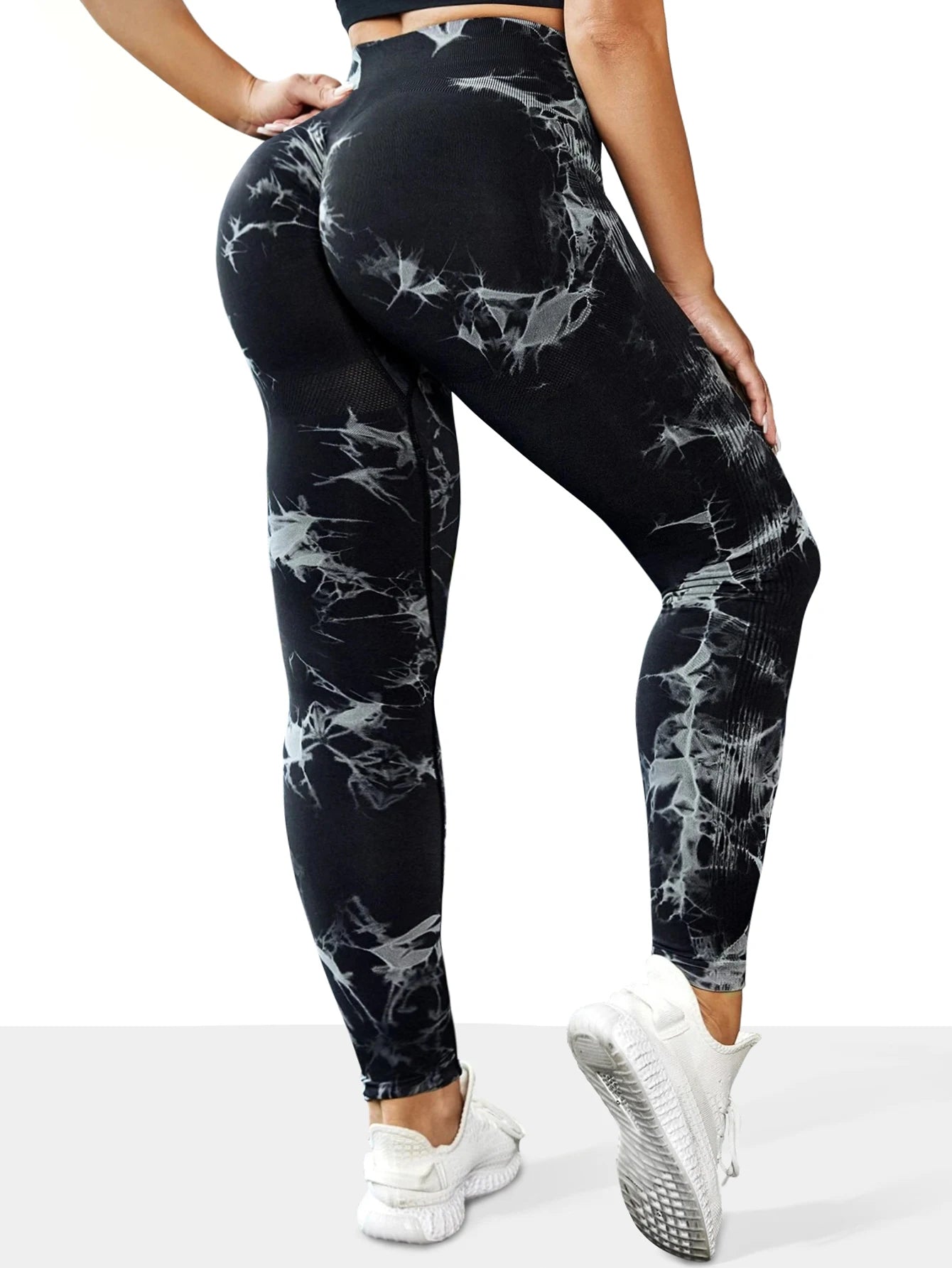 Women's Seamless Tie-Dye Tummy Control Yoga Pants