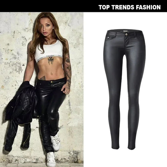 Midnight Rebel Leather Leggings