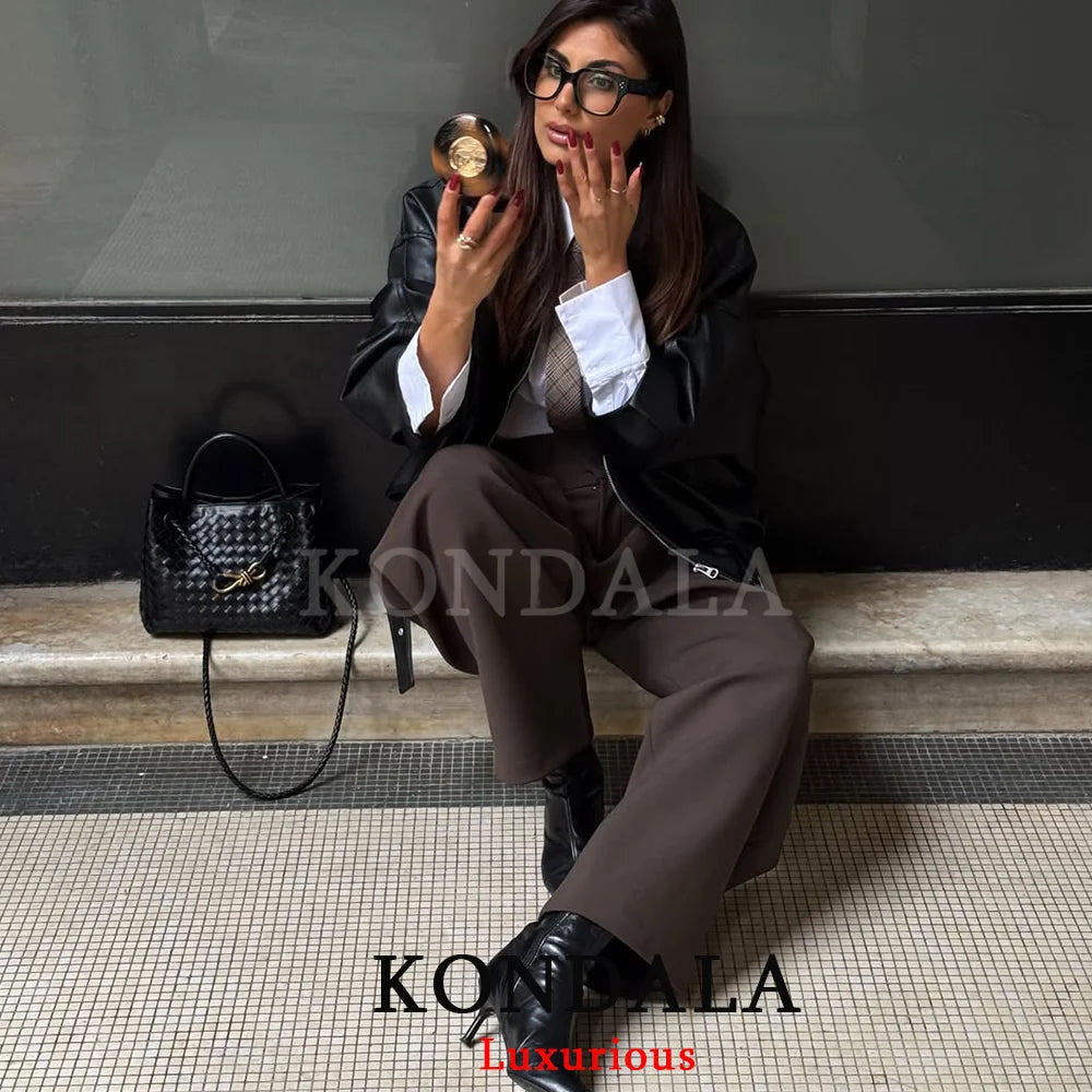 Executive Chic Pleated Trousers