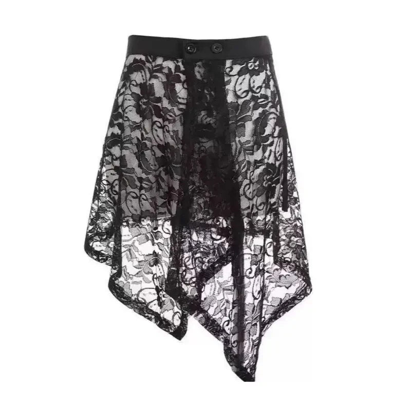 Romantic Lace Overlay Skirt