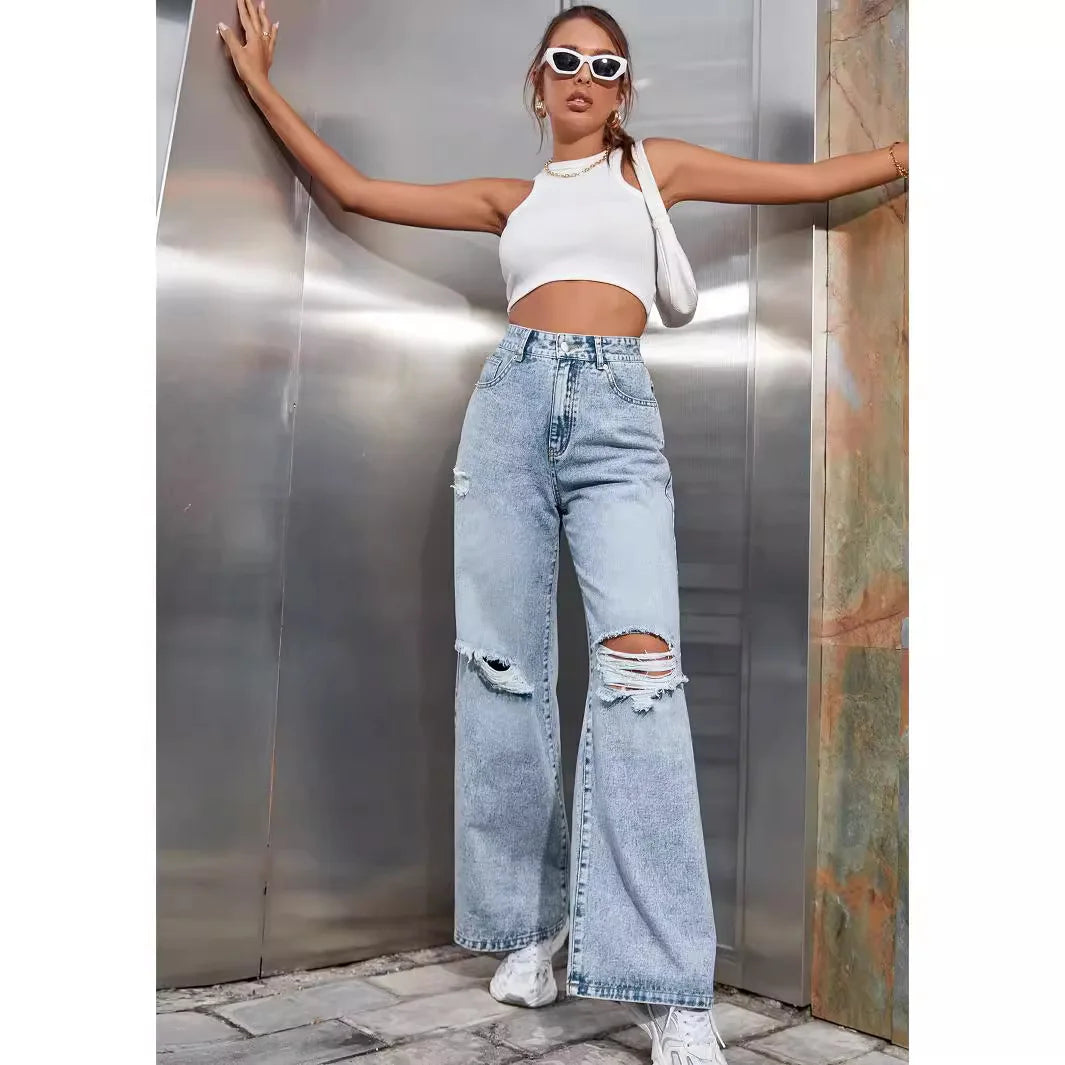 City Limits Wide-Leg Jeans