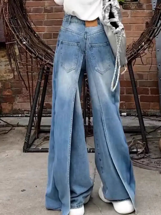 Urban Flow Panel Wide-Leg Jeans