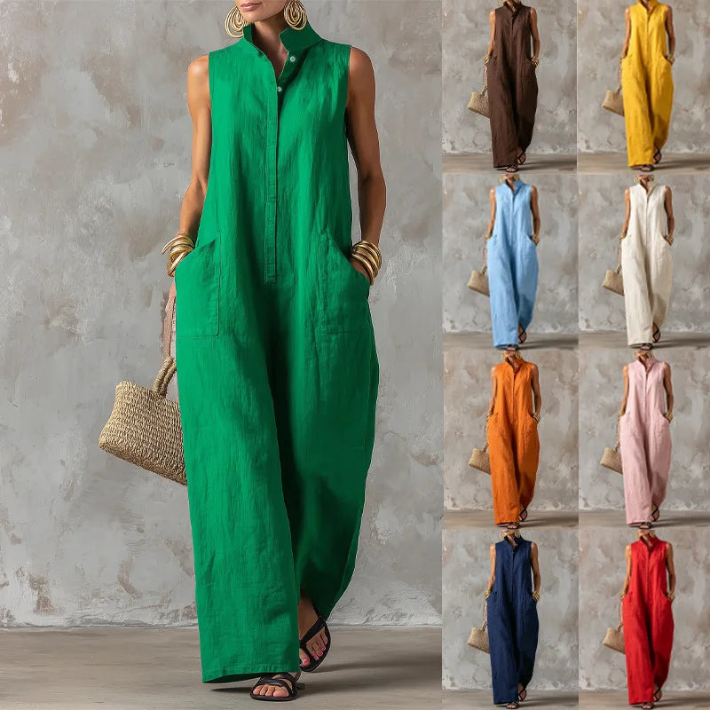Evelyn’s Ease Linen Jumpsuit