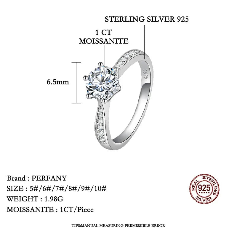Timeless Promise Moissanite Ring