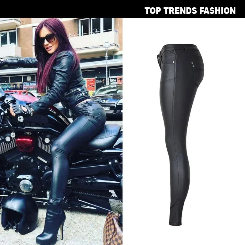 Midnight Rebel Leather Leggings