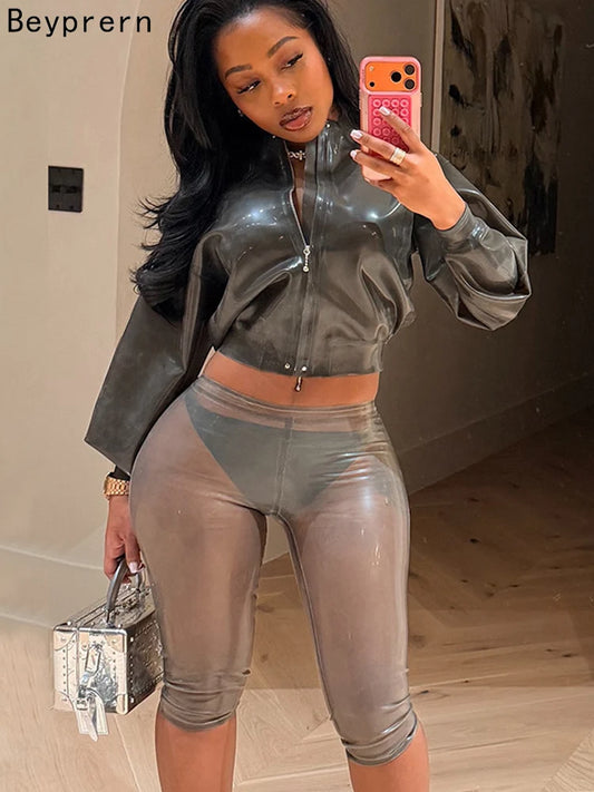 Second Skin Sheer Biker Shorts