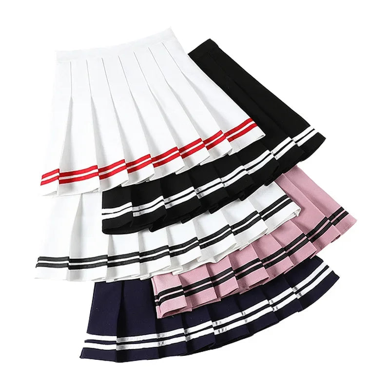 Varsity Charm Pleated Mini Skirt