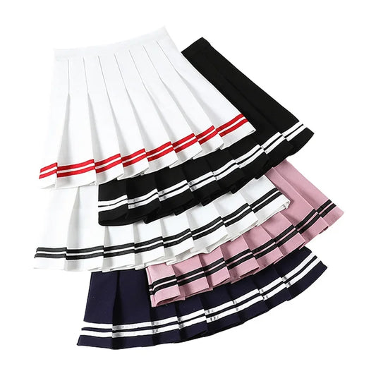 Varsity Charm Pleated Mini Skirt