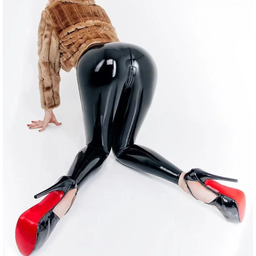 She's So Fine - Liquid Luxe Faux Leather Leggings