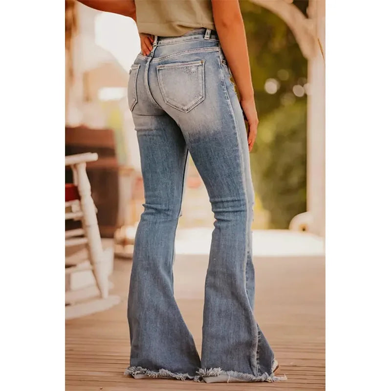 Bella Flare Distressed Jeans