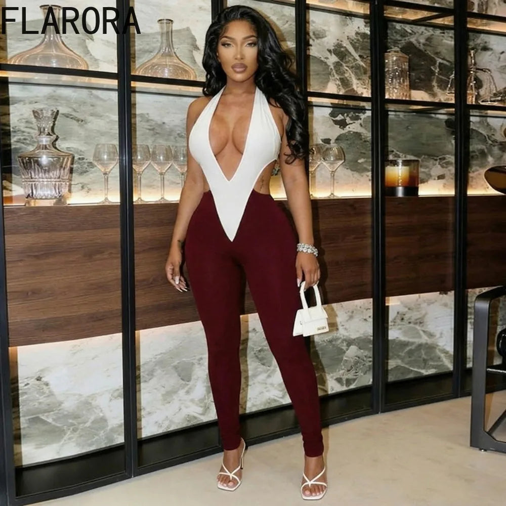 Dangerous Curves Contrast Jumpsuit