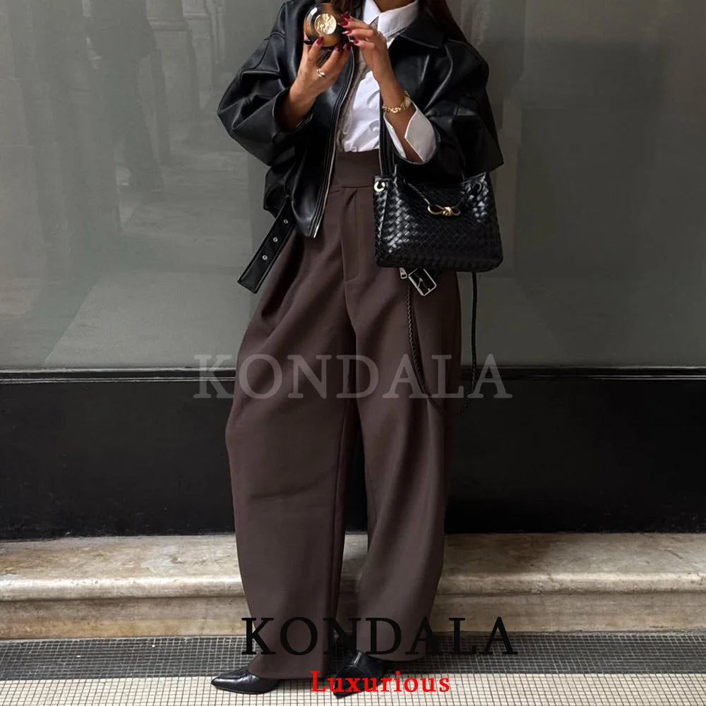 Executive Chic Pleated Trousers
