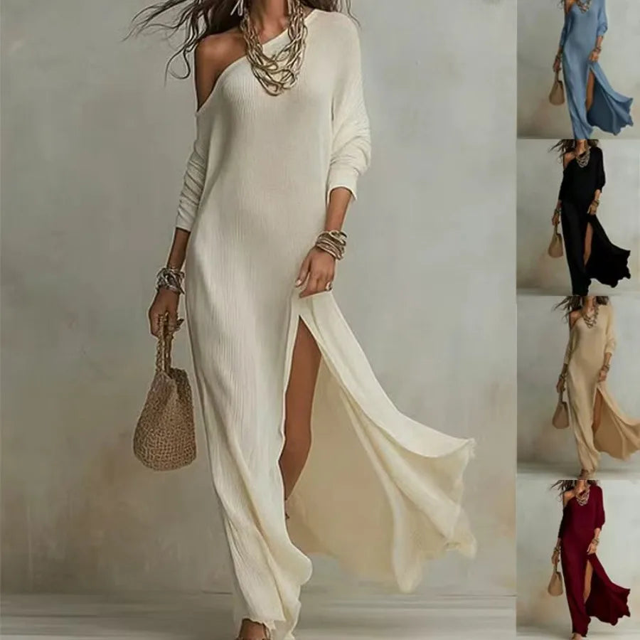 Bordeaux Breeze Maxi Dress