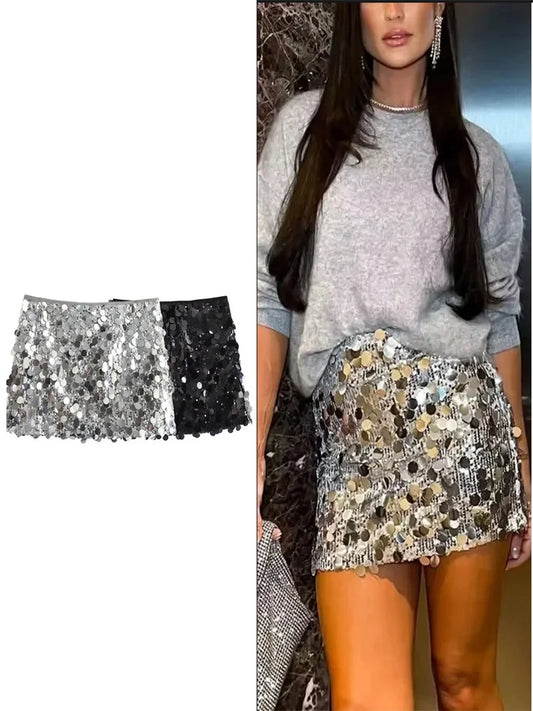 Disco Darling Sequin Mini Skirt