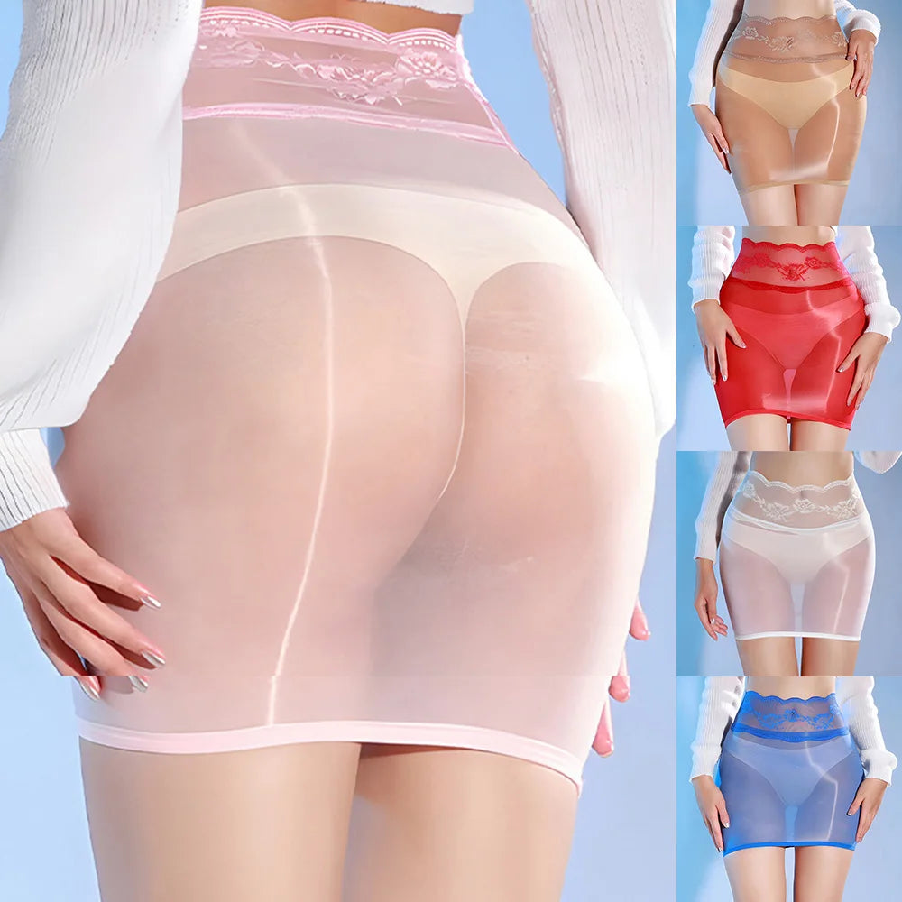 Second Skin Lace Mesh Skirt