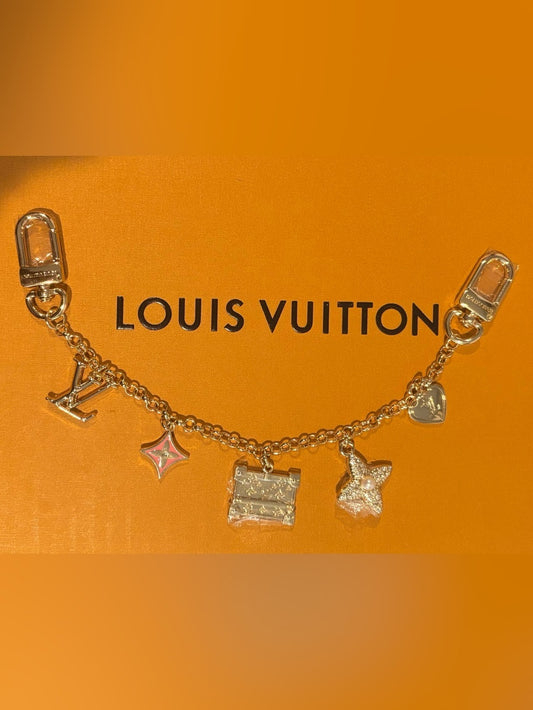 LV Gold-Tone Monogram Charm