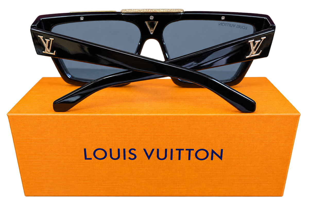 Louis Vuitton Black & Gold Statement Sunglasses