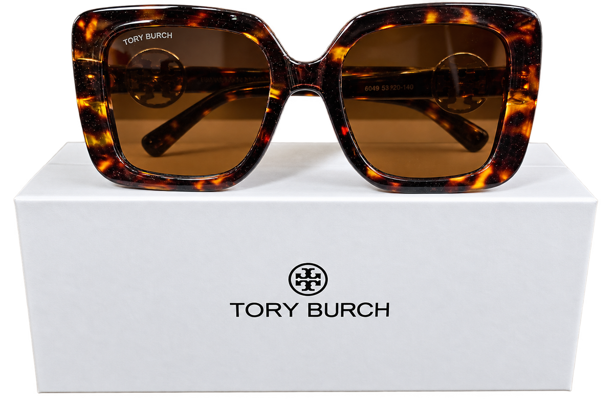 Tory Burch Oversized Tortoiseshell Sunglasses