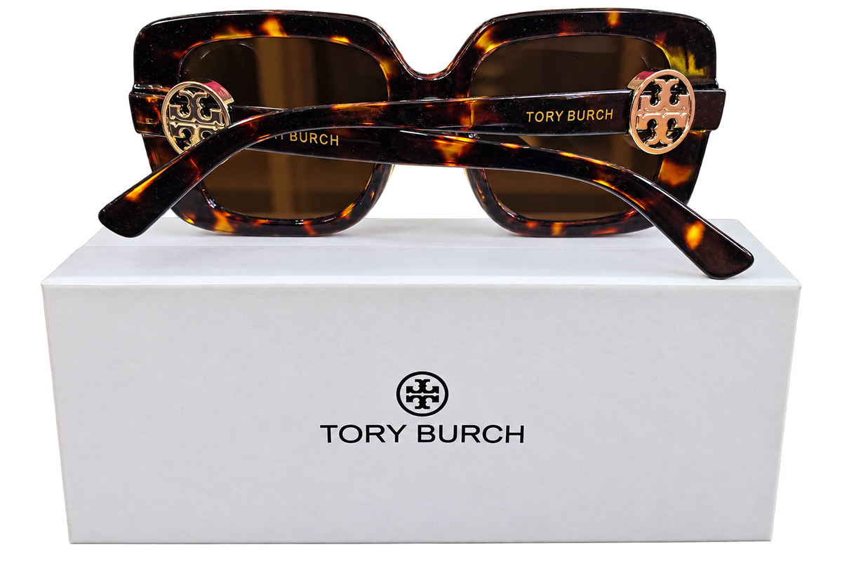 Tory Burch Oversized Tortoiseshell Sunglasses