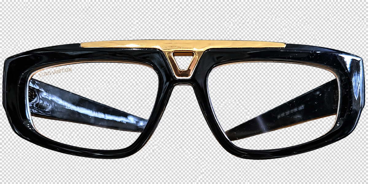 Louis Vuitton Black & Gold Statement Sunglasses